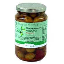 Charger l'image dans la galerie, Olives vertes cassées PICHOLINES PIMENTEES 200 G